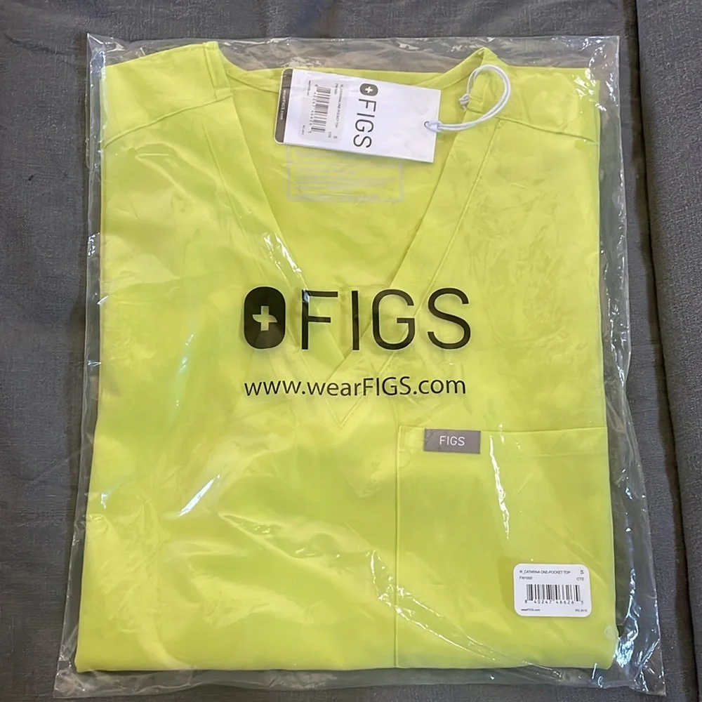 Figs Scrub Top Citrine - Picture 3 of 4